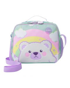 Lonchera azul ligera y compacta