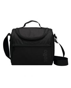 Lonchera Totto doble lisa negra