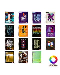 Cuaderno Marfil espiral grande