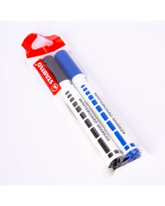 Marcador Pizarra 2Und Negro Azul