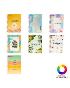 Cuaderno Marfil 200 hojas espiral