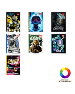 Cuaderno cosido diseño masculino