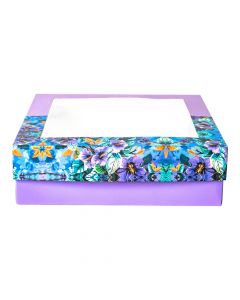Caja ventana acetato mujer