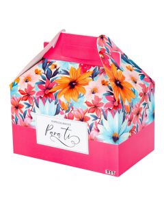 Caja decorativa pequeña floral