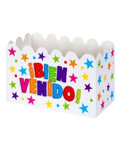Caja ancheta blanca cartón