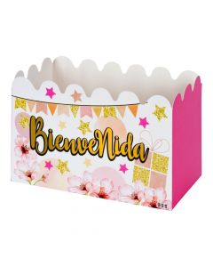 Caja ancheta rosada cartón
