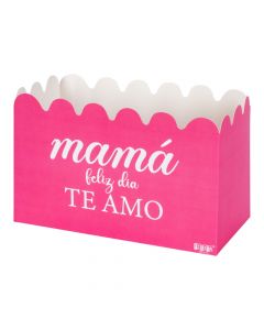 Caja grande rosada mamá