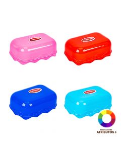 Jabonera con tapa compacta