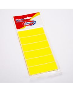 Etiqueta Pegafan amarillo 23x76m