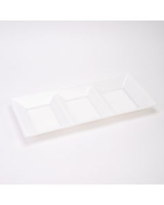 Bandeja plástica rectangular 