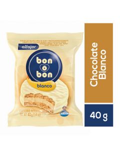 Alfajor Alcor Bob blanco 40g
