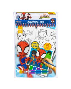 Libro colorear acuarelas Spidey