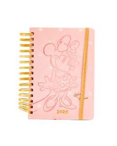 Agenda 2025 Minnie Mouse cartón rosa
