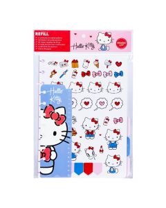Hojas rayadas Hello Kitty