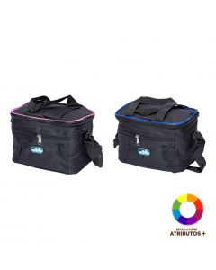 Lonchera tela con zipper malla