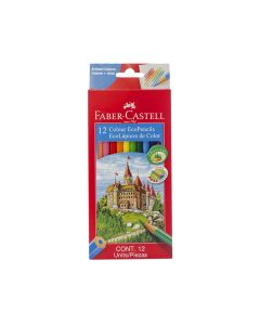 Lápiz color Faber Castell hexagonal largo 12und