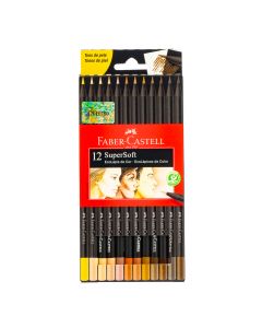 Lapices color supersoft tonos piel 12und
