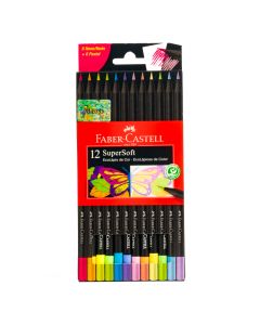 Lapices color supersoft neón pastel 12und