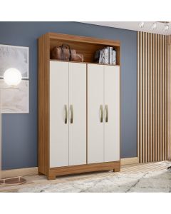 Mueble multiuso 4 puertas y estantes freijo trend off white
