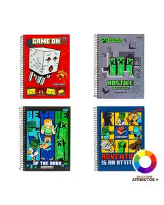Cuaderno Minecraft tapa dura
