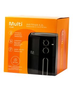 Freidora de aire 42L negra