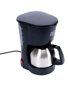 Coffee maker 600w negro con plateado