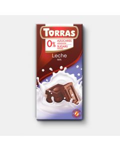 Chocolate leche sin azúcar 75g