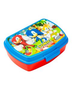 Recipiente Sonic rojo y azul