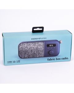 Radio portátil fabric box azul