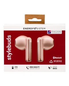Audífono Bluetooth rosado compacto