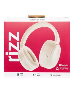 Audífono inalámbrico crema moderno