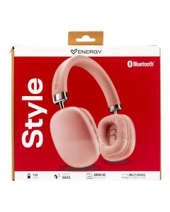 Audífono Bluetooth rosado cómodo