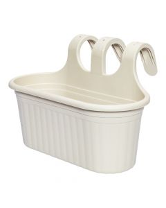 Maceta blanca con gancho 2 litros