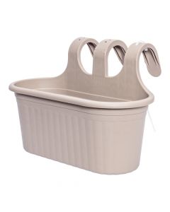 Maceta marrón con gancho 2 litros