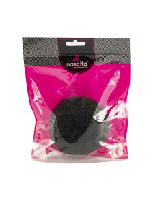 Dona elástica para peinados con mono 9.5cm negro