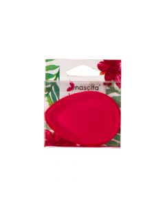 Silisponja para maquillaje tipo gota 7cm rojo