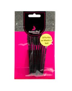 Cepillo para cejas 10und negro