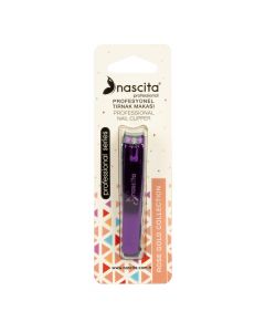 Corta uñas plateado y purpura