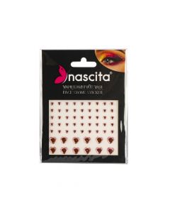 Sticker facial decorativo brillante 75pzas rosado