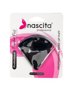 Esponja triangular para maquillaje.