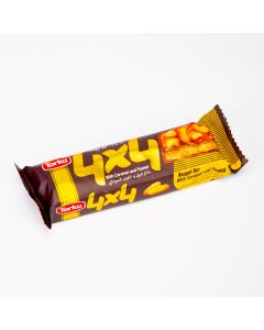 Barra chocolate torku 4x4 relleno caramelo maní 50g
