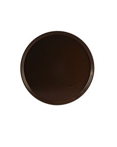 Bandeja plástica lisa redonda antideslizante 40.2cm 