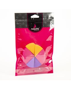 Esponja maquillaje triangulares círculo 8und