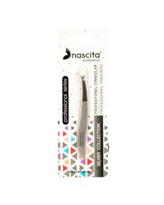 Pinza para cejas plateado