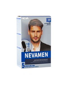 Tinte para cabello nevamen con cepillo 5/0 natural medium brown