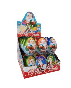 Huevo sorpresa chocolate ANL santa plástico 1