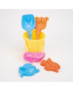 Balde para juego playa con accesorios 6pzas surtido
