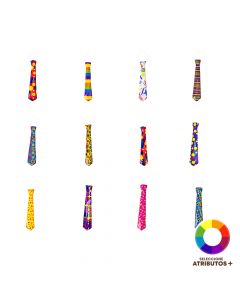 Corbatas plásticas estampadas