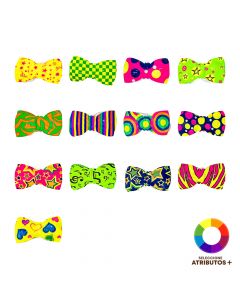 Corbatín plástico con puntos