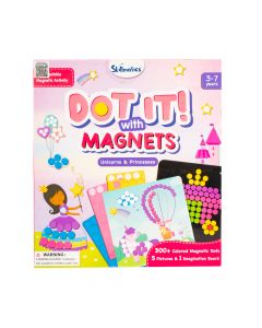 Juego dot it magnets unicorn+princess con accesorios 3-7a